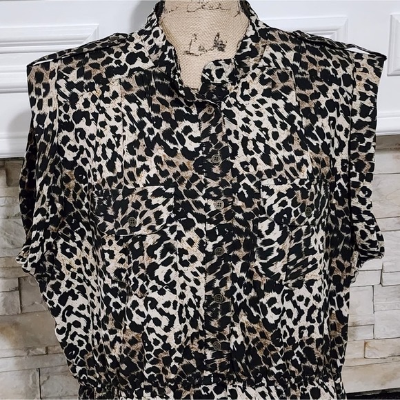 Speed‎ control leopard print pocket mini dress plus size 3X - Picture 5 of 8